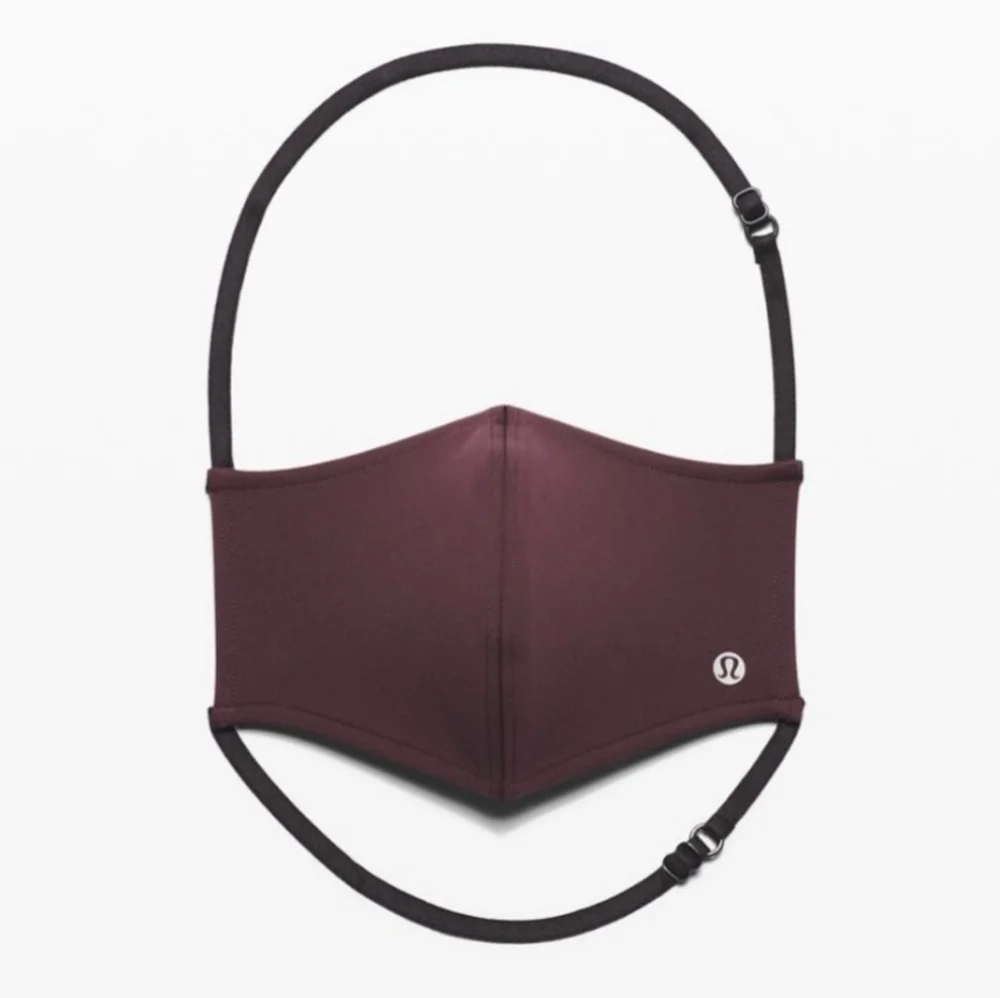NEW Lululemon Double Strap Face Mask Arctic Plum Purple OS Unisex